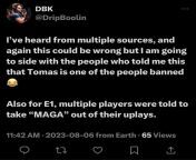 (Drip) claims Tomas was comp banned for political opinions, despite allegations of being a bad teammate from sexowap comp
