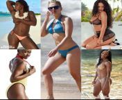 pick one of these beauties for a romantic and sexy threesome with scarlett Johansson and then pick two to watch their lesbian ( Serena Williams _ Rihanna _ Danai Gurira _ Crystal Dunn) from romantic love sexy mms