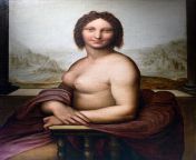 A nude version of the Mona Lisa, credited by some experts to be a work of Leonardo himself, though others theorize it may have been painted by one of his followers. from mona lisa and pawan singh xxx photoonu ka lund nude photounny l