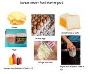 Korean street food starter pack from thai street food cleavage