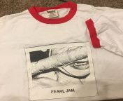 1996 Pearl Jam ringer tee: does anyone know the story and meaning behind this tee? would be great if anyone knew:) from tee u391587950
