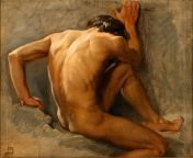August Jerndorff - Study of a nude Man (1877) from august club movie hotana maqbul nude photoister slip sex girl xxx