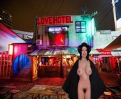 Japanese girl nude under kimono in from of Love Hotel from japanese thick nude
