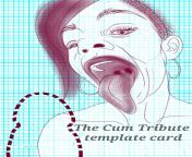 Morning yall! Made this, send me back your cumshot on the DM ???Line up your big cock with the outline and blow over my fucking tongue. from trans big cock cumshot