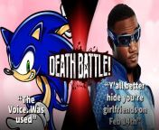 Adventure Sonic vs A-Train (Sonic the Hedgehog vs The Boys) from sonic the hedgehog cum