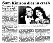 On April 10, 1992, Sam Kinison died at the age of 38 from 10 age sam