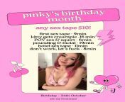 its my birthday month! celebrate by watching any of my hot sex tapes for only &#36;10 ? from 3xxx vlbeoex of jakolin hot sex