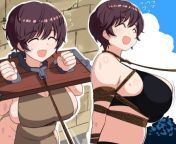 My kind of woman. Short hair, big breasts, and happy to be tied up from japanese short hair big tits