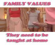 Family values from family real taboo