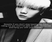 Imagine you keep sending yoongi naughty pictures while hes at work and then you get a snap chat from him saying this... would you listen or keep going?? ignore this part bts kpop nsfw suga yoongi snapchat nsfwsnapchat btsnsfw from aate ki chakki part 2 124 charamsukh 124 jinnie jazz 124 muskan agarwal