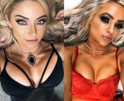 Which blonde goddess of WWE gets you harder? Alexa Bliss or Liv Morgan from wwe nikke pella