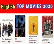 Top 20 English Movies from english movies men