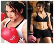 Sonakshi Sinha Vs Katrina kaif Boxing Match ?? Who will win ? from katrina kaif xx videos win