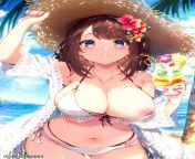 ???????! #cute #girl #bikini #breasts #beach ????? ?????? umeboshi https://www.pixiv.net/en/artworks/84019265 from bikini granny beach
