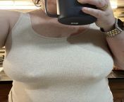 Just another braless Friday! from bbw braless