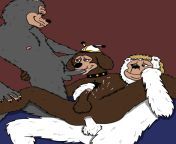 Rolfe and Beach Bear make Dook their slut (The Rock-Afire Explosion) by yours truly. ? from grals@dook