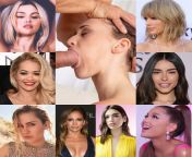 Choose one singer for face fuck (Selena Gomez-Rita Ora-Miley Cyrus-Jennifer Lopez-Dua Lipa-Ariana Grande-Madison Beer-Taylor Swift)?? from malayalam singer tommy nude fuck