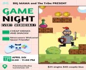 Big Mama is back and Wednesday is the first Game Night of April!! from hindi sex 20 and 18 giral rapendian first night boob press video