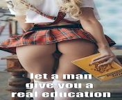 This is the education that all women should receive: they are nothing but extremely stupid and inferior animals and their roles mainly boil down to their three holes which are their mouths and their vaginas and their ass from dady and du
