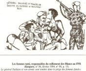 &#34;General Dallaire and his army have felt under spells from femmes fatales&#34; Kangura (Hutu Power newspaper) drawing accusing Romo Dallaire of favouring rebel group FPR. Rwanda. February 1994. from xvideo rwanda