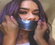 AJ Lee Tape Gagged (Made by: Thomasennis9/DeviantArt from assh lee tape clip