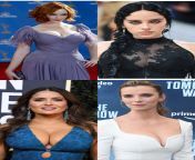 One of these womens tits are filled with milk. You get to suckle and nurse their tits daily for sustenance. Who are you nursing from? (Christina Hendricks, Billie Eilish, Salma Hayek, Betty Gilpin). from salma hayek nundian aunty saree xxx milk