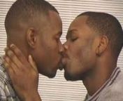 gay black men kissing from sperm black ad