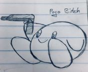A Shitty Kirbo I drew during English. from english sonilion