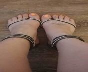 Sandals from dirty sandals trampling