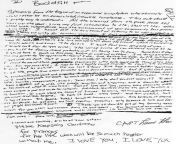 Kurt Cobains Suicide Note as found by an electrician days after the death had taken place. The note is addressed to Buddha, Kurts childhood imaginary friend. (More readable version in comment section) from berivan kurt