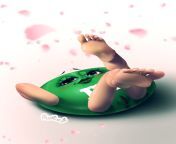 Ms. Green M&amp;M lying down showing pussy and feet (hissmiss) [M&amp;M&#39;s] from jasmine bhasin showing pussy and cunt