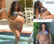 Kim k pregnant was hot on a different level from karena k poor seax hot