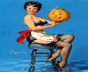 Halloween by Gil Elvgren from bangladeshi model mom sex by gil