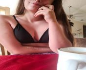 POV- sitting across from each other with our coffee after good morning sex ? from coffee after sex