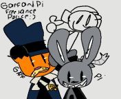 my friend made are ocs as sam and max im sam who looks like garfield and max is a bomb dude? from xxx zone and max