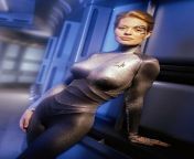 Seven of Nine (Jeri Ryan) is new to human sexuality. i Would love to be the one to show her that deep anal is normal during sex, especially when she is showing her her huge tits and ass in that catsuit! from seven of nine fake