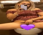 Hiding in the bathroom... hopefully no one knocks ?? cum watch the full video on my FREE onlyfans in comments ?? from full video alahna ly nude onlyfans