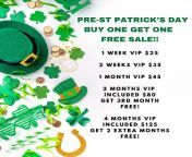 (Verified)?PRE-ST PATRICKS DAY SALE?This week only??Lets fill our days with endless conversation and our nights with naughty fun?1 wk VIP &#36;25?2 wks VIP &#36;35?1 month VIP &#36;45?3 months VIP &#36;80?6 months VIP &#36;125?kink friendly?BUY NOW BEFOR from vip choti