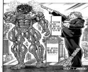 Baki the Grappler - The only place you can find Donald Trump swearing fealty to some deranged caricature of a human from baki sunty