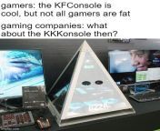 Dear KFC: Not all gamers are fat, nor do they all love KFC. Please be more representative of all gaming with your KFConsole from lama kfc
