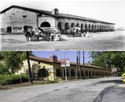 Mission San Fernando Rey de Espana, Mission Hills (Los Angeles), CA. Late 1800&#39;s vs. Today. from show mission