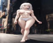 [Public] White Panty Girl (Jabberwocky) from public white shre