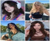 Twitch streamers APM+ (hannah, Brooke, valkyrae, pokimane) from naked twitch streamers