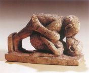 An example of erotic depictions that occasionally could be found among the items in a tomb. This piece is now in the Museum of Egyptian Antiquities, Cairo, Egypt. Photo: Jrgen Liepe. from egypt