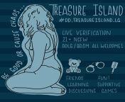 ? Treasure Island ? Kink Ddlg NSFW 21+ We are fun friendly and welcoming space for littles, Cgs, and welcome all roles! We are a fun kink group ?? Lots of games ? Discussions ? If youve ever wanted to make some kinky friends, come join our little family from cg bush and bakra