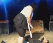 A SSBBW in black leggings leaps onto a man and gives a lap dance! [GIF] from barber olesya washes and gives a hard massage