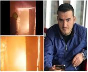 Arjan Sala, 33, who worked as a security guard in a shopping mall in Albania which caught fire yesterday, died while helping people get out. He managed to get in and save 20 people but could not survive the fire himself. The police are still looking for h from desi girl upskirt captured in shopping mall jpg