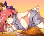 Tamamo in virgin killing sweater... wait, the tail can come out! from virgin warriors yukari matsuzawa the adorable stepaunt helps out virgin in need part