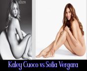 Nude, but not really: Kaley Cuoco vs Sofia Vergara from sofia vergara boons nude xxx photos
