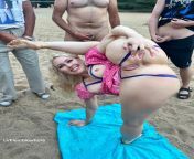 I go to a public beach naked because i love when a lot of guys masturbate to me? from bbw beach naked lndain